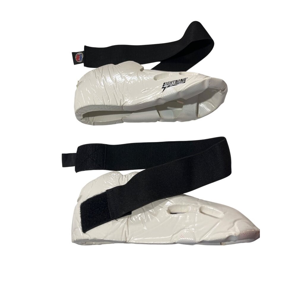 Lightning Martial Arts Foot Guards With Elastic Straps 111a